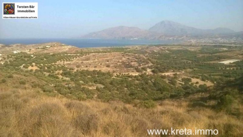 Kamilari Süd Kreta; Kamilari Grundstück mit Meerblick 10.000m² Grundstück kaufen